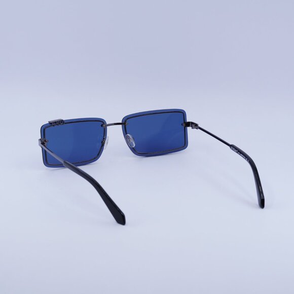 ?️New Off-White OERI13N TAMPA 7745 Sunglasses - Gunmetal Frame, Blue Lenses